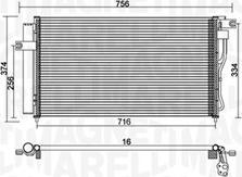 Magneti Marelli 350203953000 - Конденсатор кондиционера autosila-amz.com