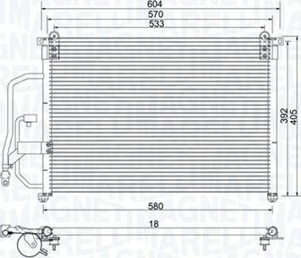 Magneti Marelli 350203960000 - Конденсатор кондиционера autosila-amz.com