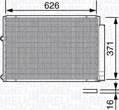 Magneti Marelli 350203682000 - Конденсатор кондиционера autosila-amz.com