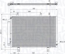 Magneti Marelli 350203104200 - Конденсатор кондиционера autosila-amz.com