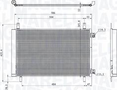 Magneti Marelli 350203105500 - Конденсатор кондиционера autosila-amz.com