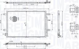 Magneti Marelli 350203103500 - Конденсатор кондиционера autosila-amz.com