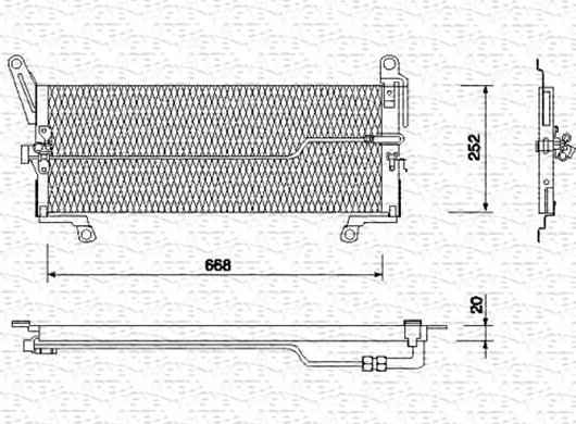 Magneti Marelli 350203113000 - Конденсатор кондиционера autosila-amz.com