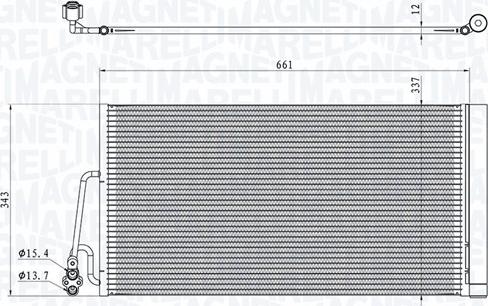 Magneti Marelli 350203861000 - Конденсатор кондиционера autosila-amz.com