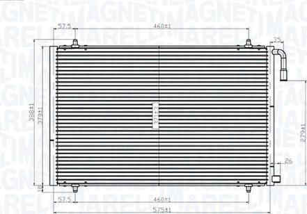 Magneti Marelli 350203825000 - Конденсатор кондиционера autosila-amz.com