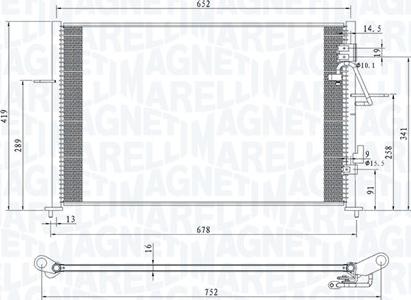 Magneti Marelli 350203878000 - Конденсатор кондиционера autosila-amz.com