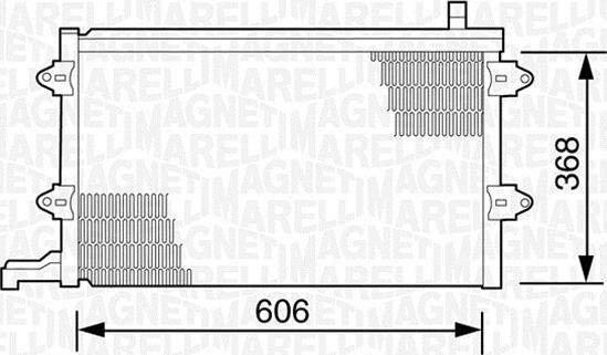 Magneti Marelli 350203243000 - Конденсатор кондиционера autosila-amz.com