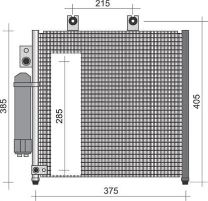 Magneti Marelli 350203250000 - Конденсатор кондиционера autosila-amz.com