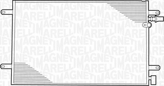 Magneti Marelli 350203229000 - Конденсатор кондиционера autosila-amz.com