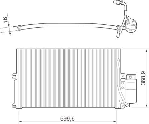 Magneti Marelli 350203221000 - Конденсатор кондиционера autosila-amz.com