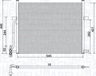 Magneti Marelli 350203776000 - Конденсатор кондиционера autosila-amz.com