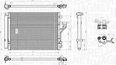 Magneti Marelli 350203778000 - Конденсатор кондиционера autosila-amz.com