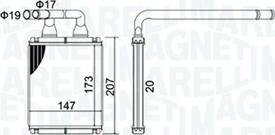 Magneti Marelli 350218496000 - Теплообменник, отопление салона autosila-amz.com