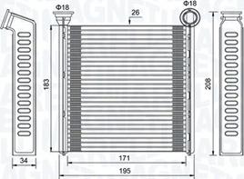 Magneti Marelli 350218448000 - Теплообменник, отопление салона autosila-amz.com