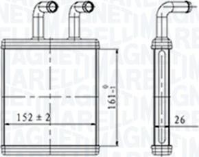 Magneti Marelli 350218454000 - Теплообменник, отопление салона autosila-amz.com