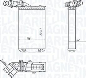 Magneti Marelli 350218452000 - Теплообменник, отопление салона autosila-amz.com