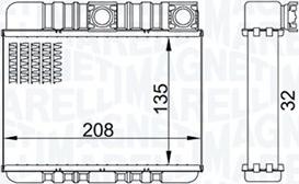 Magneti Marelli 350218469000 - Теплообменник, отопление салона autosila-amz.com