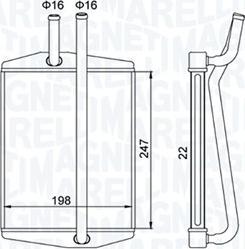 Magneti Marelli 350218413000 - Теплообменник, отопление салона autosila-amz.com