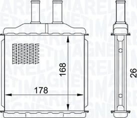 Magneti Marelli 350218432000 - Теплообменник, отопление салона autosila-amz.com