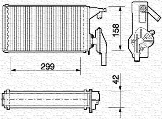 Magneti Marelli 350218063000 - Теплообменник, отопление салона autosila-amz.com