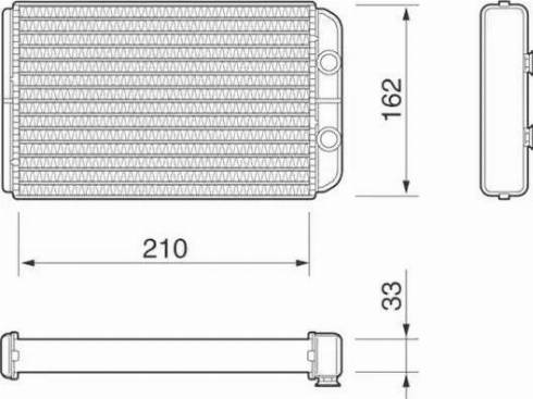 Magneti Marelli 350218074000 - Теплообменник, отопление салона autosila-amz.com