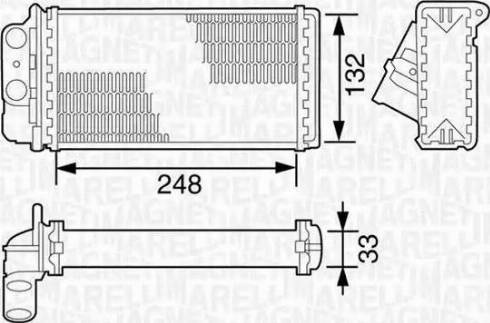 Magneti Marelli 350218076000 - Теплообменник, отопление салона autosila-amz.com