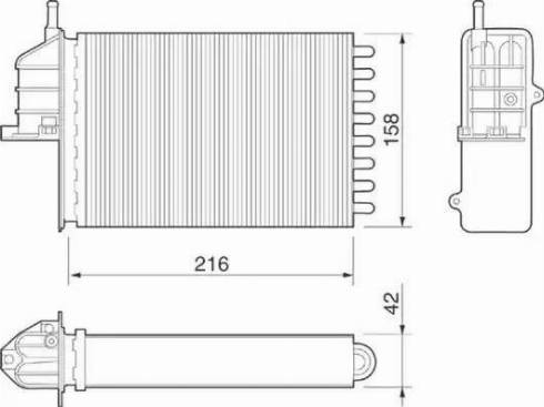 Magneti Marelli 350218073000 - Теплообменник, отопление салона autosila-amz.com