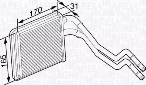 Magneti Marelli 350218356000 - Теплообменник, отопление салона autosila-amz.com