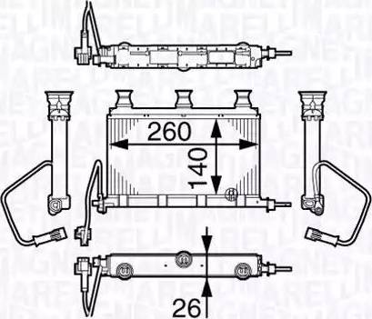 Magneti Marelli 350218352000 - Теплообменник, отопление салона autosila-amz.com