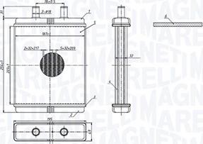 Magneti Marelli 350218308000 - Теплообменник, отопление салона autosila-amz.com