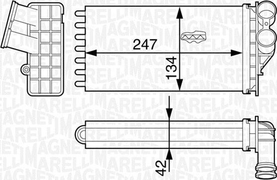 Magneti Marelli 350218318000 - Теплообменник, отопление салона autosila-amz.com