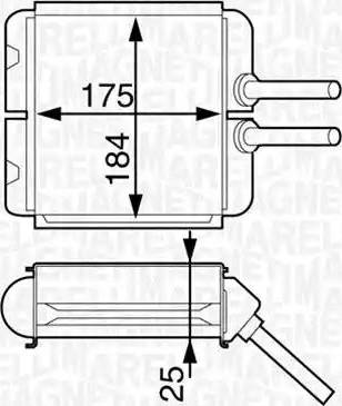 Magneti Marelli 350218312000 - Теплообменник, отопление салона autosila-amz.com