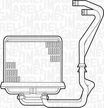 Magneti Marelli 350218225000 - Теплообменник, отопление салона autosila-amz.com