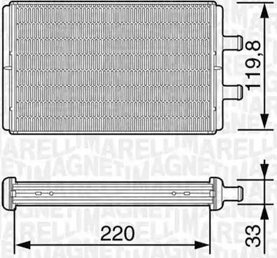 Magneti Marelli 350218226000 - Теплообменник, отопление салона autosila-amz.com