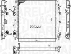 Magneti Marelli 350213995000 - Радиатор, охлаждение двигателя autosila-amz.com