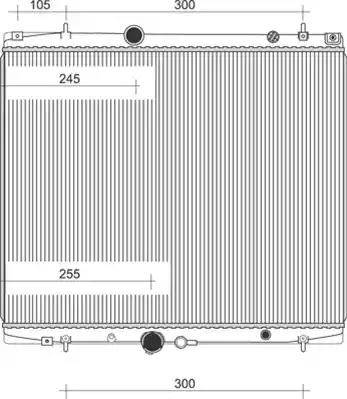 Magneti Marelli 350213903000 - Радиатор, охлаждение двигателя autosila-amz.com