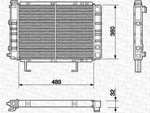 Magneti Marelli 350213599000 - Радиатор, охлаждение двигателя autosila-amz.com
