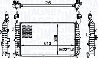 Magneti Marelli 350213155800 - ДЕТАЛЬ-, OPEL MERIVA A (X03) 1.6 16V (E75) autosila-amz.com