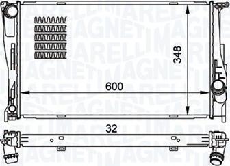 Magneti Marelli 350213157500 - Радиатор, охлаждение двигателя autosila-amz.com