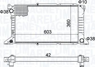 Magneti Marelli 350213163800 - Радиатор, охлаждение двигателя autosila-amz.com