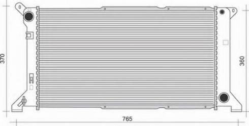 Magneti Marelli 350213109700 - Радиатор, охлаждение двигателя autosila-amz.com