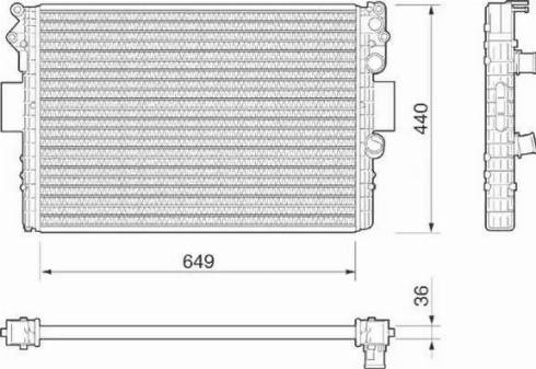 Magneti Marelli 350213184000 - Радиатор, охлаждение двигателя autosila-amz.com