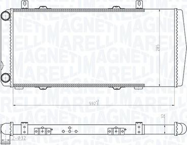 Magneti Marelli 350213180100 - Радиатор, охлаждение двигателя autosila-amz.com