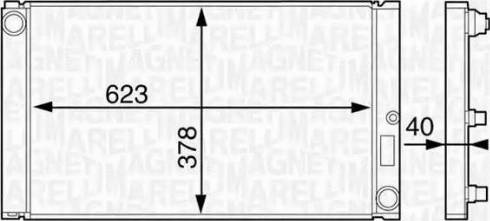 Magneti Marelli 350213123500 - Радиатор, охлаждение двигателя autosila-amz.com