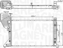 Magneti Marelli 350213177500 - Радиатор, охлаждение двигателя autosila-amz.com