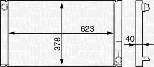 Magneti Marelli 350213859000 - Радиатор, охлаждение двигателя autosila-amz.com