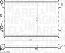 Magneti Marelli 350213852000 - Радиатор, охлаждение двигателя autosila-amz.com