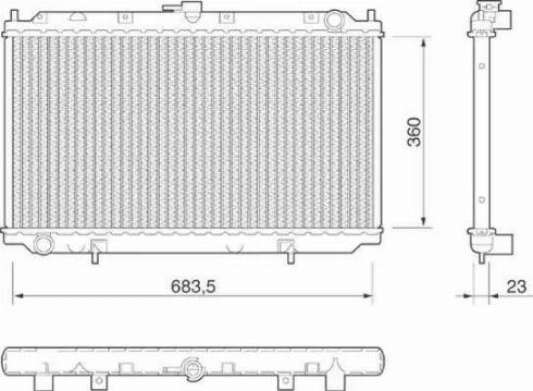 Magneti Marelli 350213806000 - Радиатор, охлаждение двигателя autosila-amz.com