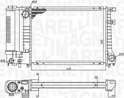 Magneti Marelli 350213240000 - Радиатор, охлаждение двигателя autosila-amz.com