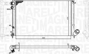 Magneti Marelli 350213200100 - Радиатор, охлаждение двигателя autosila-amz.com